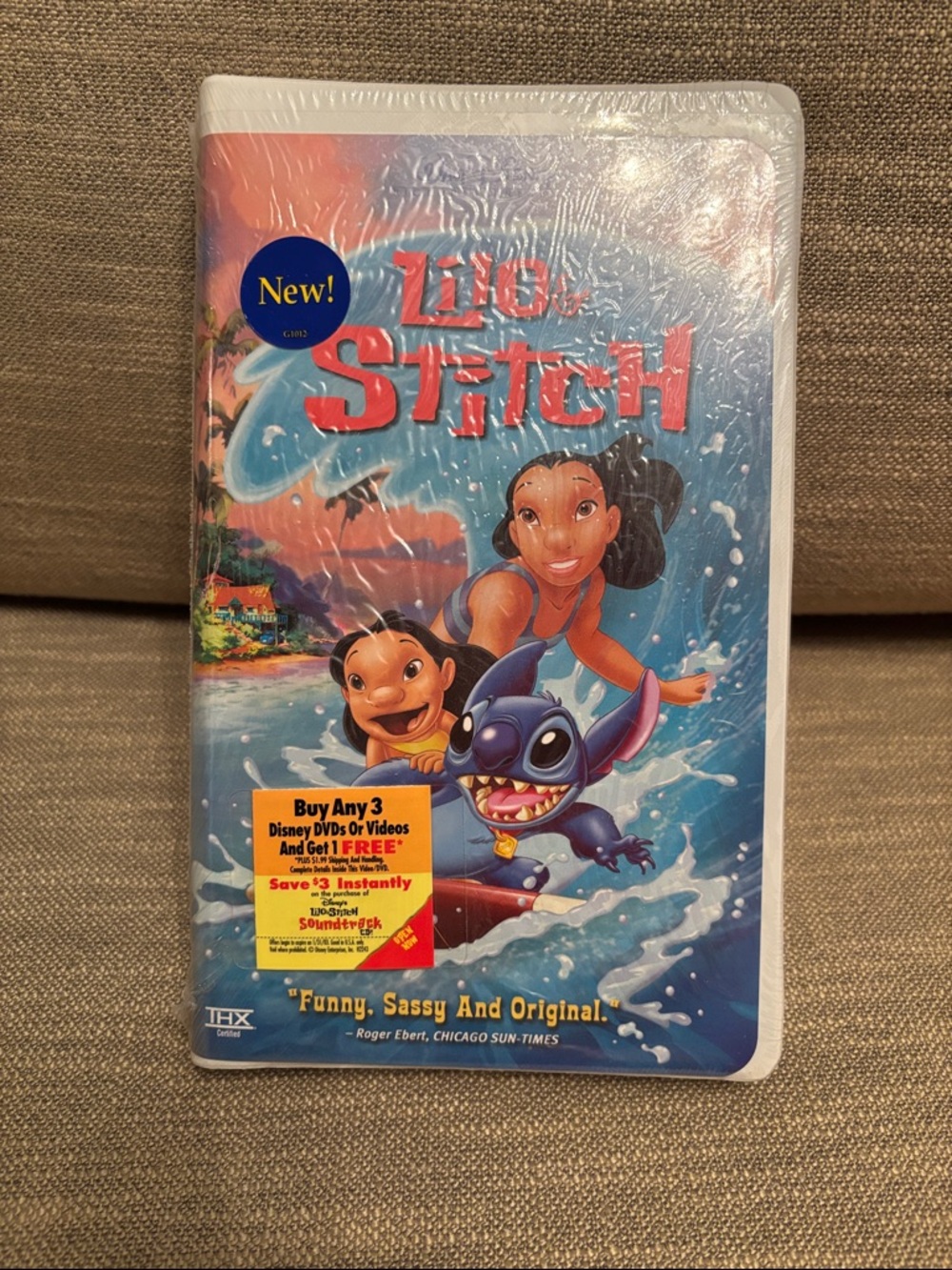 Disney VHS Lilo and Stitch Factory Sealed.